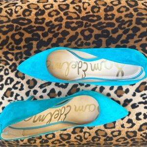 Sam Edelman Women's Blue Suede Pumps
